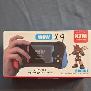 X7M 3.5-Inch Handheld Game Console - Black, Red, Blue